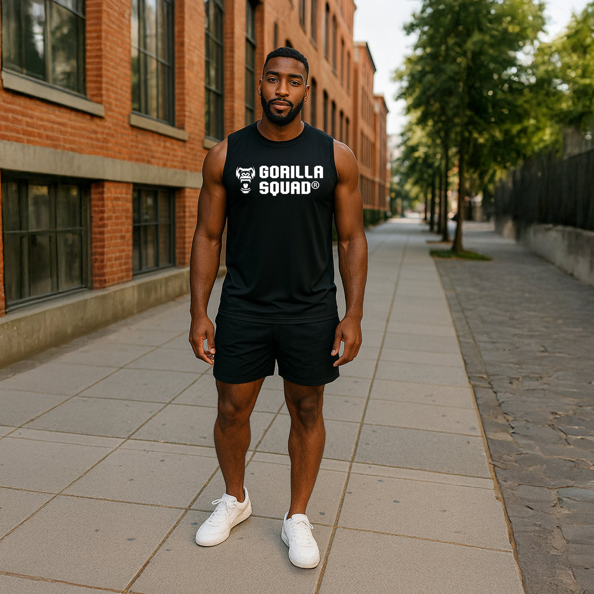 吸汗速乾ドライノースリーブ(ロゴ大)