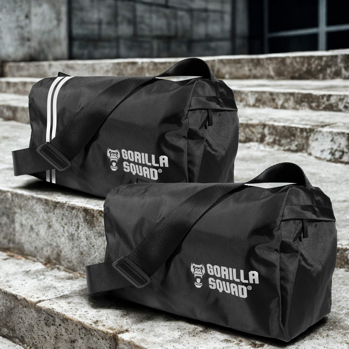 ダッフルバッグ シューズ収納ポケット付き 18L 生活防水 オックスフォード生地