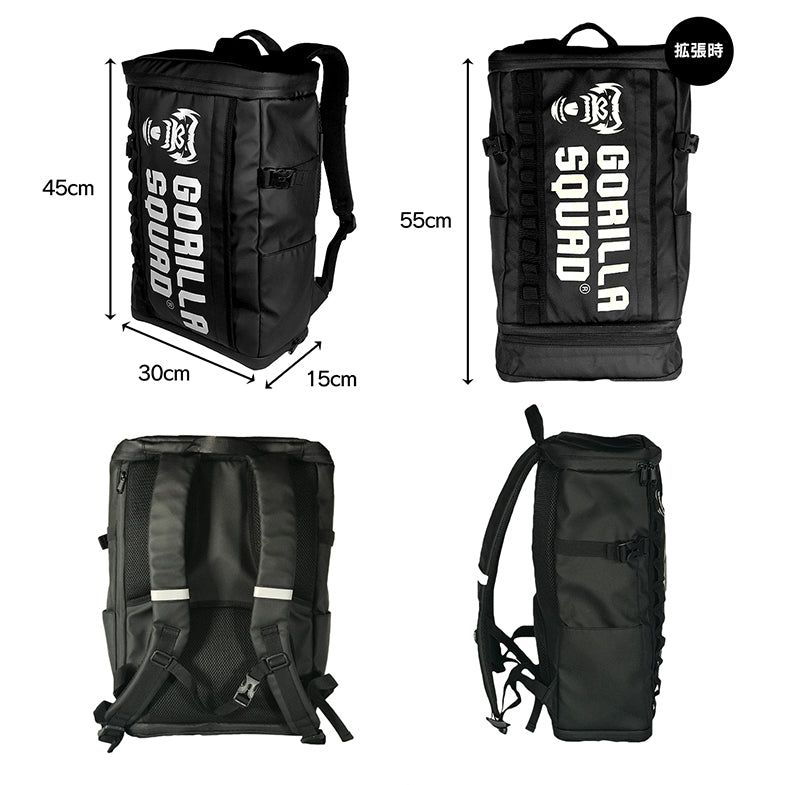 レクタンギュラーバックパック(防水、大容量、最大25L)