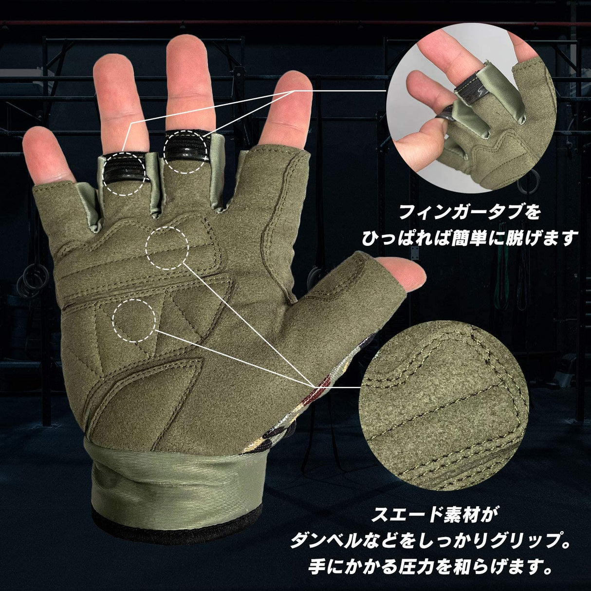 プロテクションウエイトトレーニンググローブ ジムグローブ