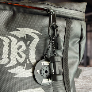 ウエイトプレート＆ダンベル型キーチェーン