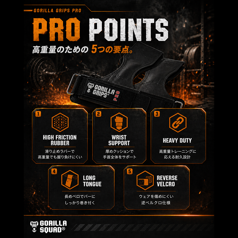 ゴリラグリップスプロ ⁄ GORILLA GRIPS PRO – GORILLA SQUAD(ゴリラ